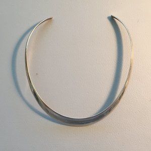 STERLING SILVER OPEN COLLAR NECKLACE 925 MEXICO